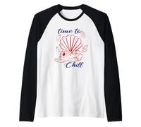 Lilo And Stitch Summer Chill Raglan Baseball Tee