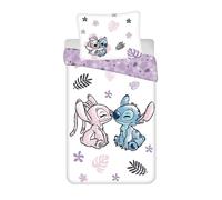 Lilo And Stitch Kids Single Duvet Cover & Pillowcase Set White EU Size Cotton