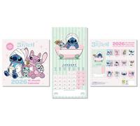 Pyramid International LILO & STITCH 2026 Square Wall Calendar - Official 16-Month Disney Calendar Featuring Beloved Characters - Tropical Gift for Animation Fans & Disney Collectors