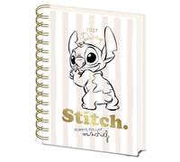 Lilo & Stitch 2027 A5 Wiro Diary, Always Full of Mischief, 21cm x 16cm, Official Licensed Merchandise, One Size