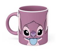 Lilo & Stitch (Angel Face Base Mug, Black Ceramic Mug 315ml / 11oz, Officially Licensed by Pyramid International, Ideal for Home, Office or Gift Use