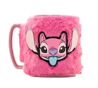 Lilo & Stitch Angel Fuzzy Mug, Official Disney Hot Drink Cup Gift