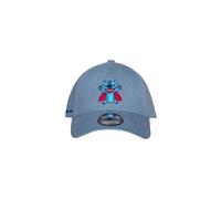 LILO AND STITCH SUPERHERO STITCH BLUE DENIM HOOK N LOOP ADJUSTABLE BASEBALL CAP