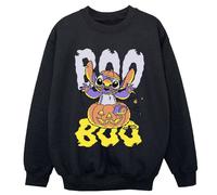 Lilo & Stitch Boy's Boo Pumpkin Sweatshirt in Black | Size: 3-4 Years Lilo & Stitch Black 3-4 Years