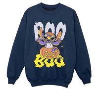 Lilo & Stitch Boy's Boo Pumpkin Sweatshirt in Navy | Size: 12-13 Years Lilo & Stitch Navy 12-13 Years