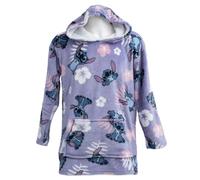 Lilo & Stitch Childrens/Kids Flowers Hoodie BlanketOne Size Purple TA12686