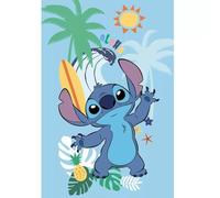Lilo & Stitch Fleece Blanket 100 x 150 cm | Soft & Cozy 100% Polyester Throw for Kids | Disney Lilo Blanket for Bedroom, Sofa & Travel | Official Disney Stitch Cartoon Design