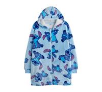 Lilo & Stitch Girls Full Zip Hoodie Blanket Blue (One Size)