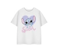 Lilo & Stitch Girls White Big Character Short Sleeved T-Shirt - 11-12 Years