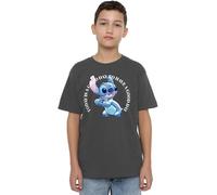 Lilo and Stitch Boys & Good Day Unisex Kids T-Shirt, Charcoal, 7-8 Years UK