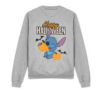 Lilo & Stitch Happy Halloween Sweatshirt Light Grey | Size: 2XL Lilo & Stitch Light Grey 2XL