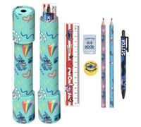 Lilo & Stitch Kaleidoscope Stationery Set (22.7cm x 4.5cm x 4.5cm) (Green/Blue/P