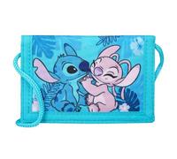 Lilo & Stitch Kids Wallet 9 x 13 cm Zip Neck Pouch Gift for Boys and Girls, blue, 8 X 13 Centimeters, Neck pouch