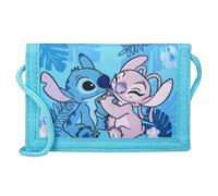Lilo & Stitch Kids Wallet 9 x 13 cm Zip Neck Pouch Gift for Boys and Girls, blue, 8 X 13 Centimeters, Neck pouch