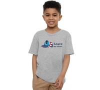 Lilo and Stitch Boys & Leave Me Alone Unisex Kids T-Shirt, Athletic Heather, 12-13 Years UK