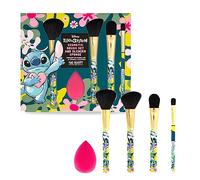 MAD BEAUTY Disney Lilo & Stitch Cosmetic Brush Set Plus Blender Sponge, Beauty & Self-Care Gifts, Four Brushes For Versatile Use