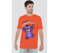 Lilo & Stitch Men's Evil Laugh T-Shirt Orange | Size: Medium Lilo & Stitch Orange M