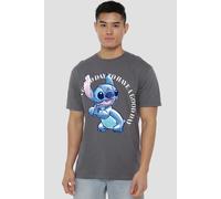 Lilo & Stitch Men's Good Day T-Shirt Charcoal | Size: Small Lilo & Stitch Charcoal S