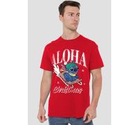 Lilo & Stitch Men's Sled T-Shirt Red | Size: Small Lilo & Stitch Red S