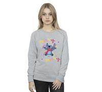 Lilo & Stitch Merry Rainbow Sweatshirt Disney Grey M