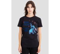 Lilo And Stitch Women's New Year, Happy Me Ladies T Shirt, Black, XL