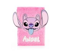 Lilo & Stitch Novelty Plush A5 Notebook Journal Pink Angel gift idea