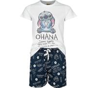Lilo & Stitch Ohana Means Family Pyjama white blue L
