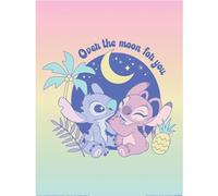Lilo & Stitch Over The Moon Print Multicoloured 40cm x 30cm Paper Poster