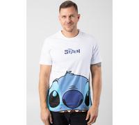 Lilo & Stitch - Peeking Stitch White - T-Shirt - white - XXL - 100% Cotton XXL
