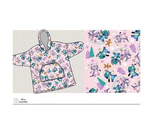 LILO & STITCH - Stitch Angel -Sweat Poncho Coral Fleece -Taille Enfant