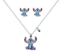 Lilo & Stitch Stitch Necklace silver colored, Metal