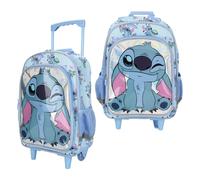 Lilo & Stitch Winking Stitch 16" Rolling Backpack for School and Travel