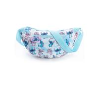 Disney Lilo & Stitch Blue Cross Body Bag | Adjustable Sling Bag with Zip Closure | Cartoon Stitch & Angel Design | Perfect for Everyday Use | Stylish Merchandise