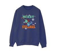 Lilo & Stitch Women's Merry Stitchmas Sweatshirt in Navy | Size: 5XL Lilo & Stitch Navy 5XL