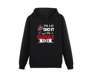LILOCKFRESH Chucky Halloween Herren Ich Nicht Klein Horror film Mens Hoodies Long Sleeve Pullover Loose Hoody Sweatershirt Size 3XL Black