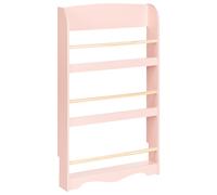 Beliani Wall Bookshelf Liloet 100 Cm Pastel Pink
