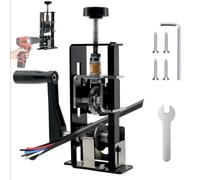 LILOOVKE Wire Stripper 0.04”-0.98” Tool Machine for Hand Crank or Drill Powered Manual Wire Stripper Can be Fixed or Removed Cable Stripper for Copper Scrap Recycling（Black）