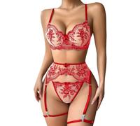 Lilosy Women's Push-up Push-Up | Strappy Garter Goth Plus Curvy Leather Harness Push Up Exotic Halloween Christmas Valentines Boudoir