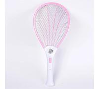 LILOVE Electric Fly Swatter, Anti Mosquito Cordless LED Recharge Power Electric Mosquito Swatter Bug Racket Insects Killer Home Bug Zapper Killer Trap (Pink)