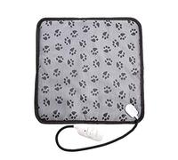 LILOVE Pet Heating Pad, Upgraded Dog Electric Heating Pad, 45x45cm Large Waterproof Adjustable Warming Mat for Cats, Pet Heat Blanket with Chew Resistant Steel Cord.