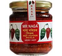 Lil's Indian Vegetarian Cuisine Present Mr Naga Hot Pepper Pickle, Very Hot, 190g