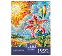Lily 1000 Piece Jigsaw Puzzles for Adults And Kids with Extra Fun Challenges Flower Home Decoration Creativity & Gift Giving 70x50cm/1000pcs