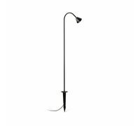 LILY 1190 Garden Lamp With Spear Black