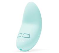 Lily 3 Compact Rechargeable Clitoral Massager in Aqua Green, Size 3.9 cm x 3.4 cm x 7.4 cm, Color Turquoise
