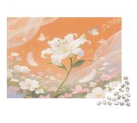 Lily Adult Jigsaw Puzzle 1000 Pieces - Recycled Paper, Pure LilyFun Present & Activity for Home 70x50cm/1000pcs