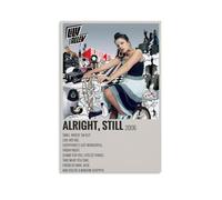 Lily Allen Alright, Still Waterproof Canvas Poster Wall Art HD UV Resistant Print Suitable for Living Rooms And Hallways And Makes A Great GiftUnframe-style08x12inch(20x30cm)