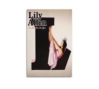 Lily Allen - It's Not Me, It's You Print Album Cover Signed Limited Poster,Music Cover Posters,Pop Hip Hop Rap Singer Star Music Poster Aesthetic Canvas Wall Art for Girl And Boy Teens Dorm Decor 16x2