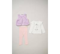 Lily And Jack Fur Gilet, Top And Legging Outfit Set In Lilac Lilac 12 m