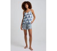 Lily and Lionel Camilla Cami & Short Aster Patchwork Print Set In Blue - L