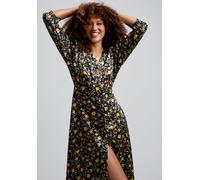 Lily and Lionel Charlotte Button Front Floral Print Midi Dress In Multi - 10